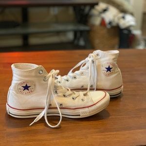 White high top converse BUNDLE AND SAVE